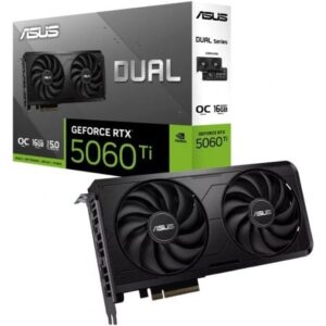 Tarjeta Gráfica Asus Dual GeForce RTX 5060 Ti EVO OC/ 16GB GDDR7