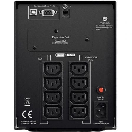 SAI Línea Interactiva Cyberpower PR1500ELCD/ 1500VA-1350W/ 8 Salidas/ Formato Torre - Imagen 4