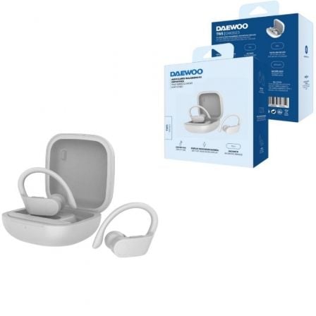 Auriculares Deportivos Bluetooth Daewoo DW2023 con estuche de carga/ Autonomía 5h/ Blancos - Imagen 3