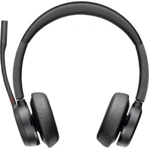 Auriculares Inalámbricos Poly Voyager 4320 para Microsoft Teams + Adaptador BT700/ con Micrófono/ Bluetooth/ Negros