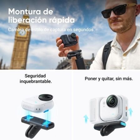 Cámara Digital Deportiva Insta360 GO Ultra Pack Creador/ 4K/ Ángulo de visión 360º/ Negra - Imagen 3