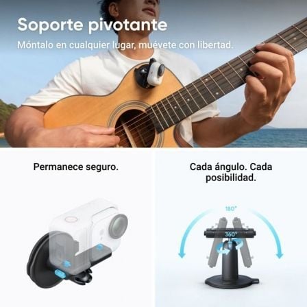 Cámara Digital Deportiva Insta360 GO Ultra Pack Creador/ 4K/ Ángulo de visión 360º/ Negra - Imagen 5