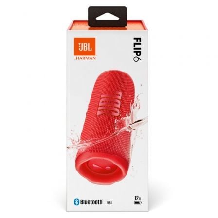 Altavoz con Bluetooth JBL FLIP 6/ 30W/ 1.0/ Rojo - Imagen 5