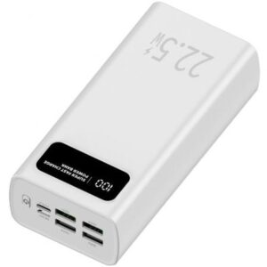 Powerbank 30000mAh Leotec LEPOW30W22W/ 22.5W/ Blanca