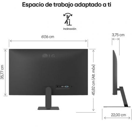 Monitor LG 27U411A-B 27"/ Full HD/ Negro - Imagen 2