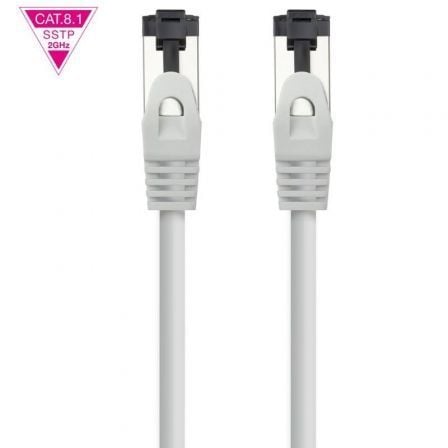 Cable de Red RJ45 SSTP Nanocable 10.20.2015 Cat.8.1/ 15m/ Gris - Imagen 2