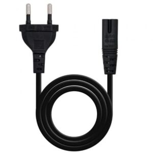 Cable Alimentación Forma 8 Nanocable 10.22.0402-L200/ CEE7/16 Macho - C7 Hembra/ 2m/ Negro