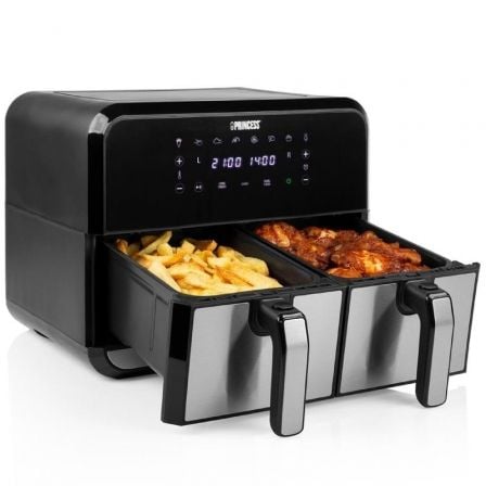 Freidora por Aire Airfryer / Sin Aceite Princess Double Basket Airfryer 182074/ 2400W/ Capacidad 8L - Imagen 2