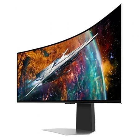 Smart Monitor Gaming Ultrapanorámico Curvo Samsung Odyssey OLEDG9 S49CG954SU 49"/ Dual QHD/ 0.03ms/ 240Hz/ OLED/ Multimedia/ Regulable en altura/Plata - Imagen 3