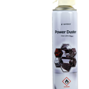 Spray Aire Comprimido Gembird Power Duster 600ml – Limpiador de Alta Presión para PC y Electrónica