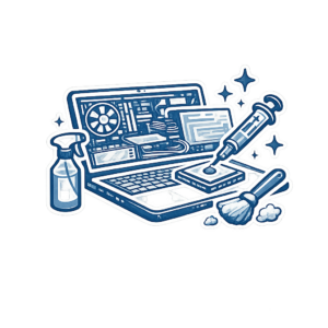 Limpieza profunda interna y cambio de pasta térmica en portátil