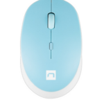 NATEC Harrier 2, mano derecha, Óptico, Bluetooth, 1600 DPI, Azul, Blanco