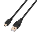 CABLE AISENS USB 2.0 TIPO A/M-MINI B/M NEGRO 0.5M