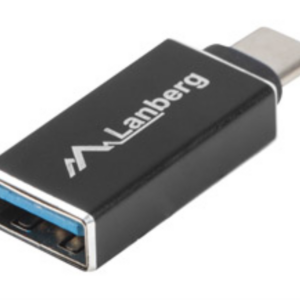 Lanberg Adaptador USB-C 3.1 Hembra a USB-A 3.1 Macho Negro